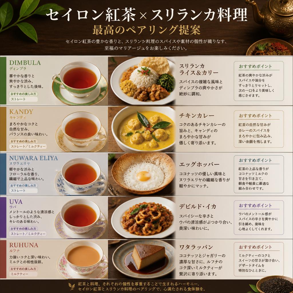 紅茶と料理のペアリング