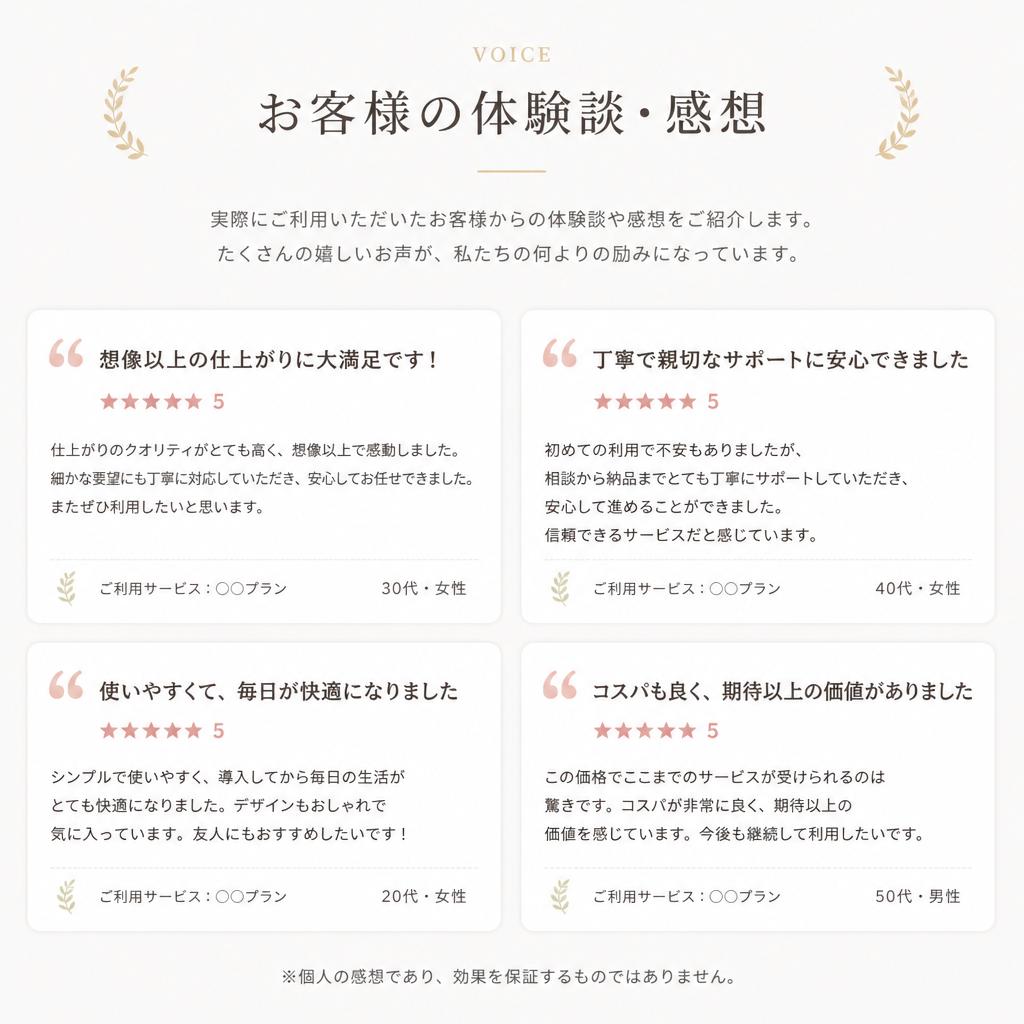 お客様の声