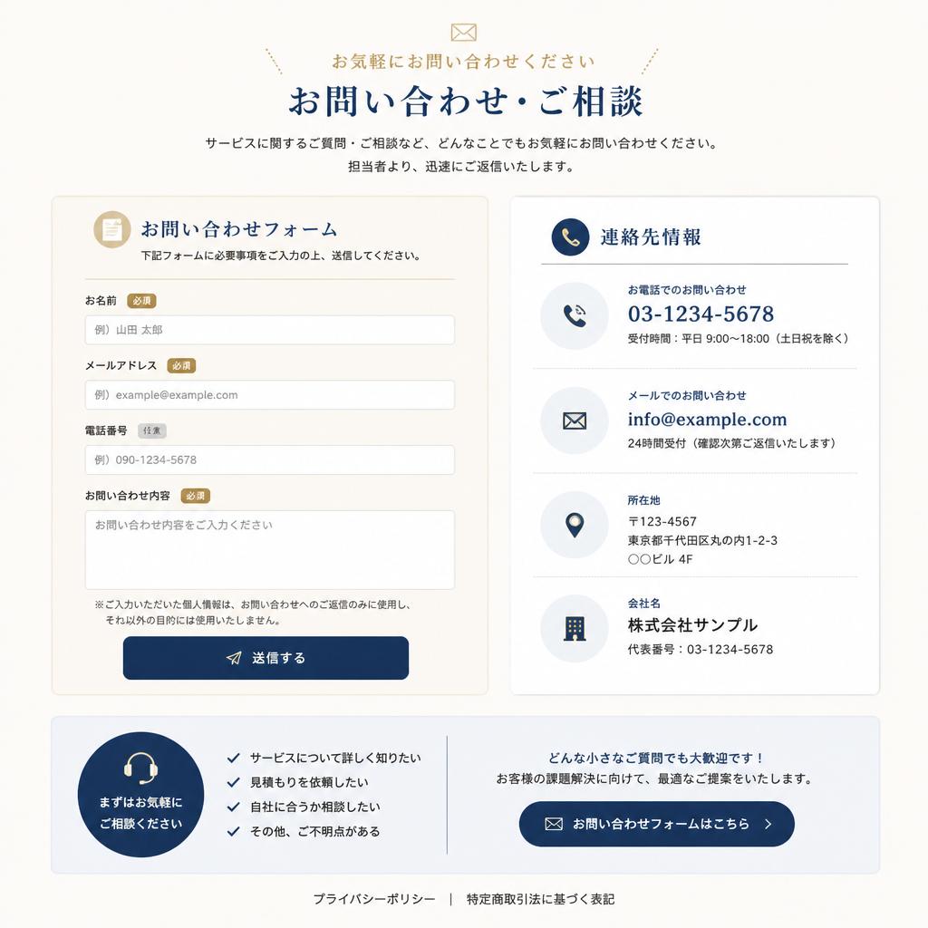 お問い合わせ