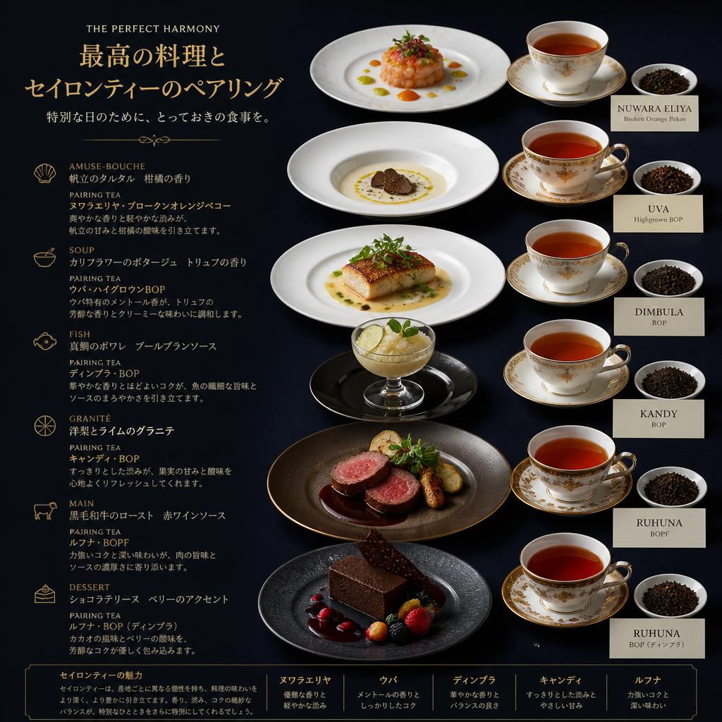 ファインダイニングを彩る