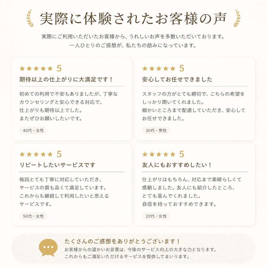 お客様の声