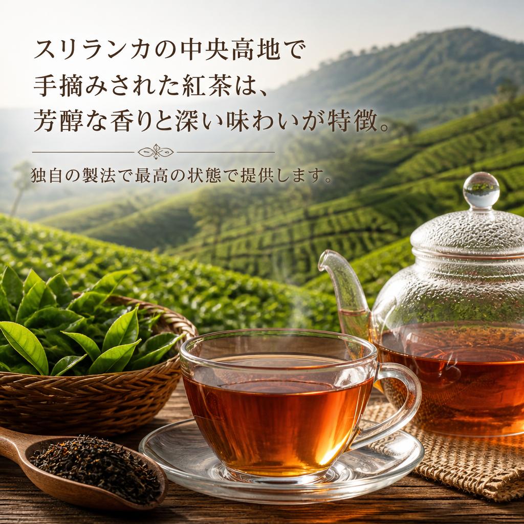 スリランカ直送の高品質茶葉