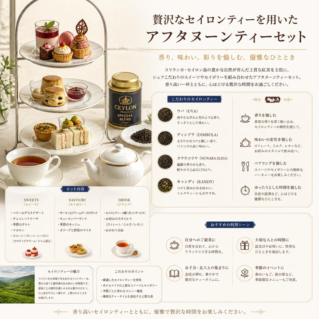 極上のアフタヌーンティーセット