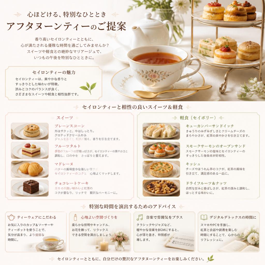 アフタヌーンティーの楽しみ方
