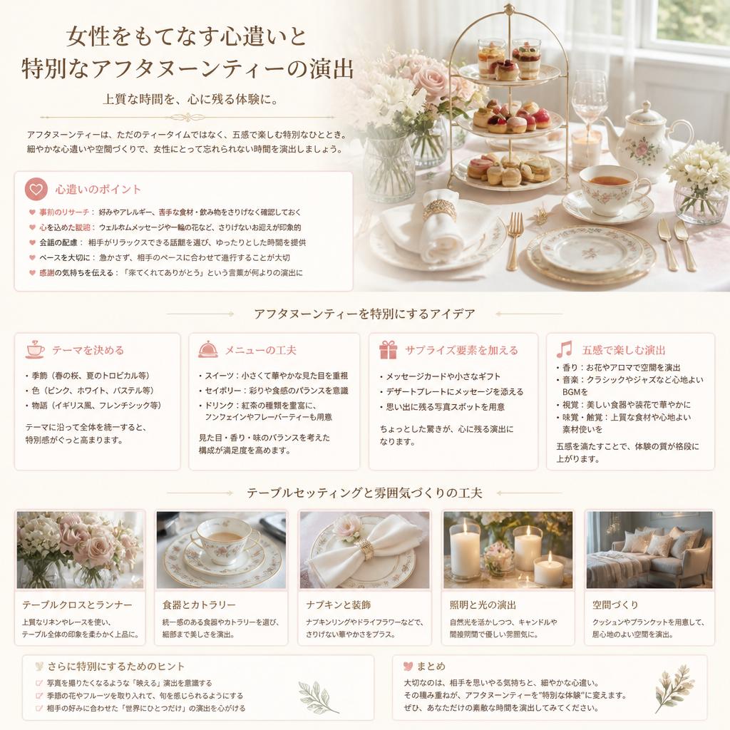 心を込めたおもてなしのテクニック